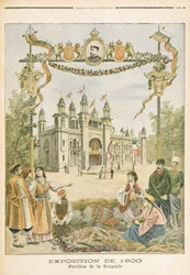 Der bulgarische Pavillon auf der Weltausstellung 1900 in Paris, Illustration aus 